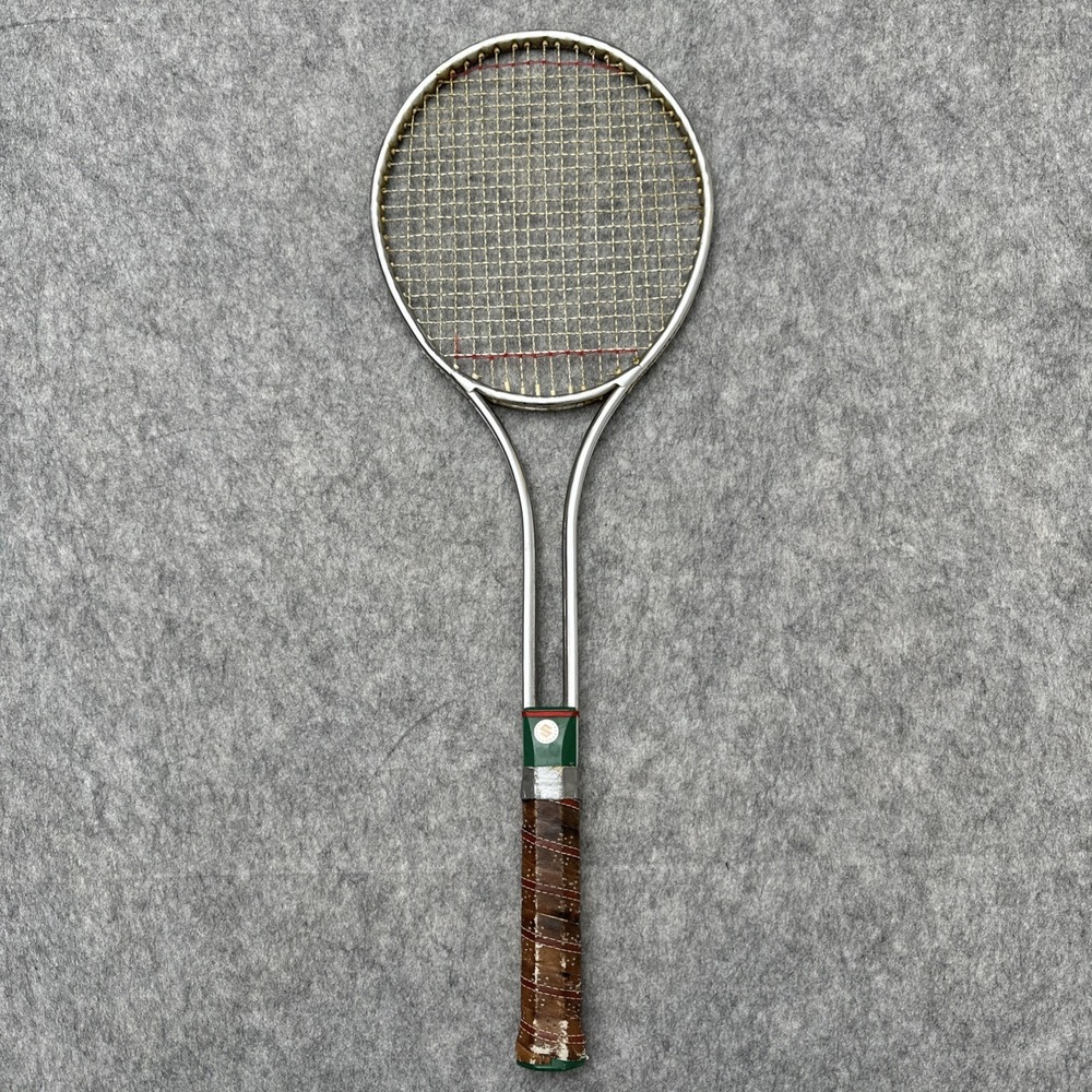 Vintage Tennis Racquet Tempered Steel Antique